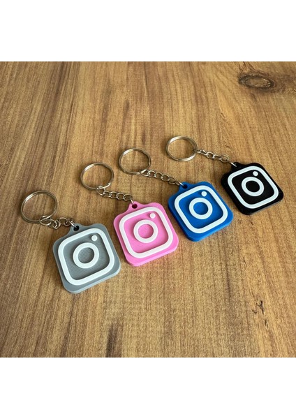 Nfc Anahtarlık - Instagram Anahtarlık Pembe (Küçük Boy 3 Cm) fırsatları
