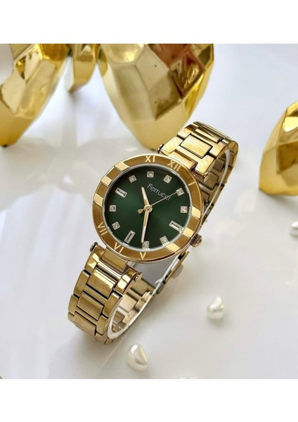 Taşlı Şık Kadran Çelik Kadın Kol Saati+Bileklik Hediyeli fiyatları