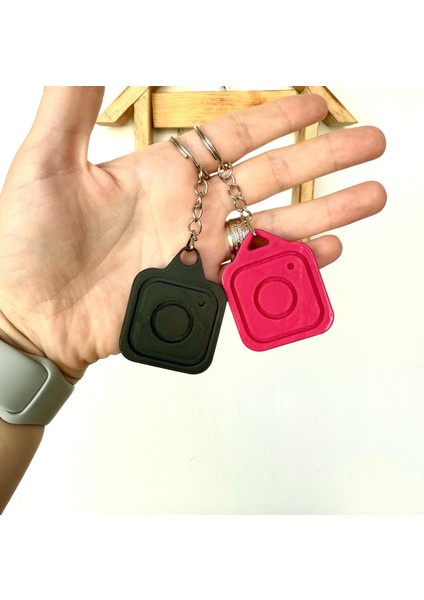 Nfc Anahtarlık - Instagram Anahtarlık Pembe Model 2 (3,5 Cm) fırsatları