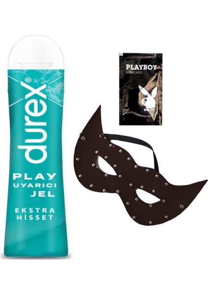 Play Ekstra Hisset Bay Bayan Uyarıcılı Jel 50 ml + Siyah Deri Göz Maskesi + Hediye
