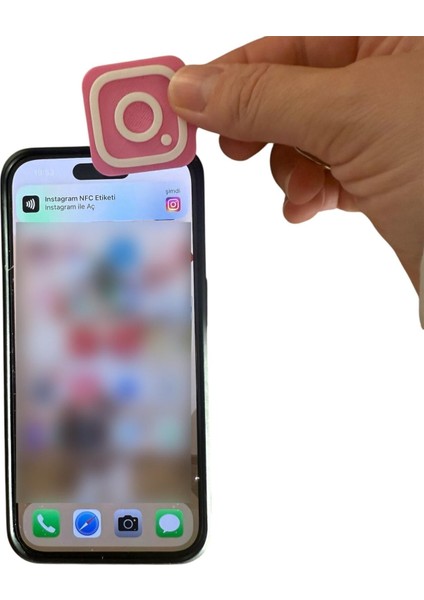 Nfc Anahtarlık - Tiktok Anahtarlık Pembe (4 Cm) modelleri