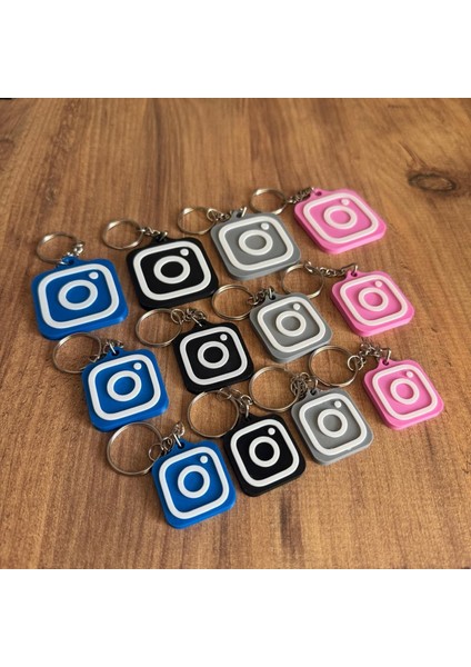 Nfc Anahtarlık - Instagram Anahtarlık Pembe (Büyük Boy 4,5 Cm) modelleri