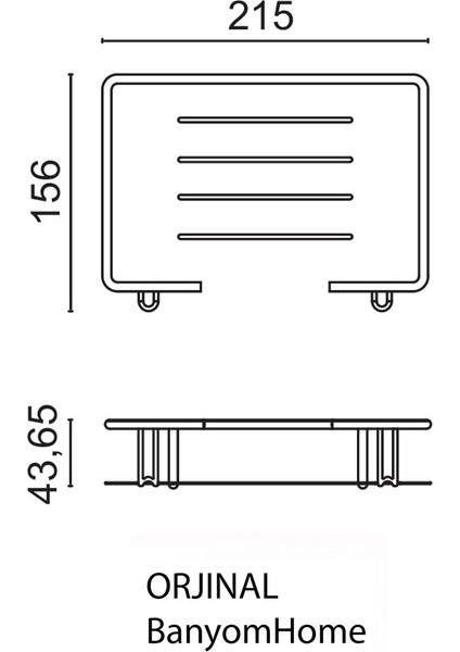 Paslanmaz Pirinç Lidya Tekli Şampuanlık Süngerlik Köşelik 15X22 cm fiyatları