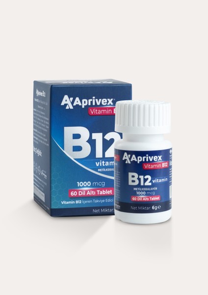 Vitamin B12 1000 Mcg 60 Dilaltı Tablet