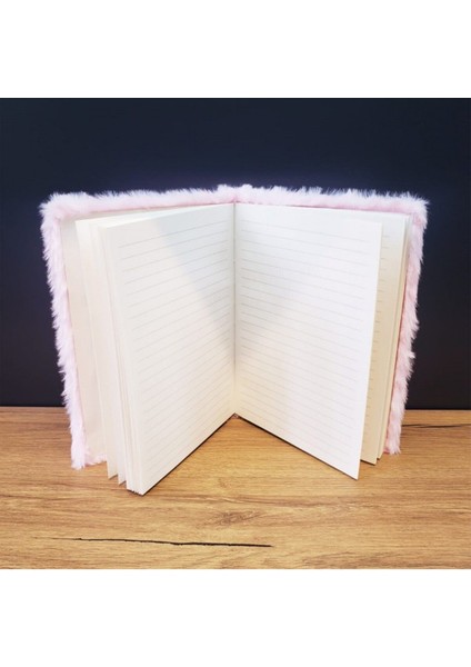 Love Tasarımlı Peluş Defter