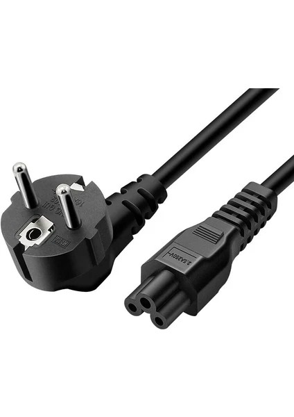 Notebook Şarj Kablosu 1.5 mt Notebook Laptop Pc Dizüstü Yonca Güç Kablosu Adaptör 3 Pin fiyatları