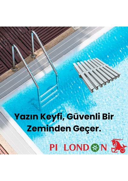 Havuz Savak Izgarası Tek Geçmeli Kaymaz Dayanıklı Drenaj Su Tahliye Kolay Montaj 10 Metre fırsatları