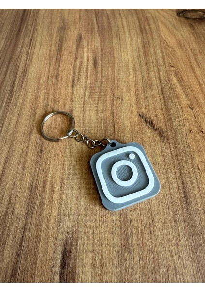 Nfc Anahtarlık - Instagram Anahtarlık Gri (Orta Boy 3,5 Cm) fiyatları