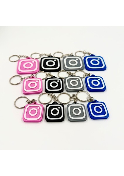 Nfc Anahtarlık - Instagram Anahtarlık Siyah (Küçük Boy 3 Cm) fırsatları