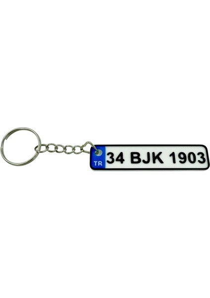 Plaka Anahtarlık - Taraftar Anahtarlık - Araba Anahtarlığı Model 2 (7 Cm)