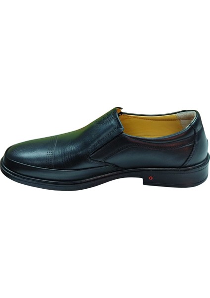 07-L1 Erkek Siyah (40-44) Deri Comfort Ayakkabı modelleri