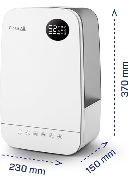Ca 606W Ultrasonik Hava Nemlendirici 65 M² 480 Ml/h Ionizer Aromaterapi fiyatları