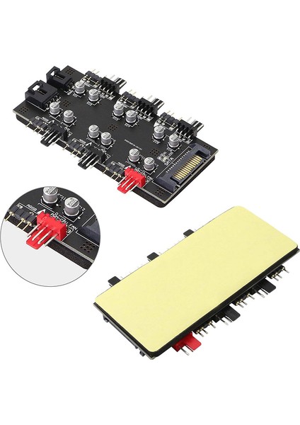 Argb ve Pwr Denetleyici Hub 6 Port 12V 4pin Fan ve 5V 3pin Rgb Fan Kontrol fırsatları