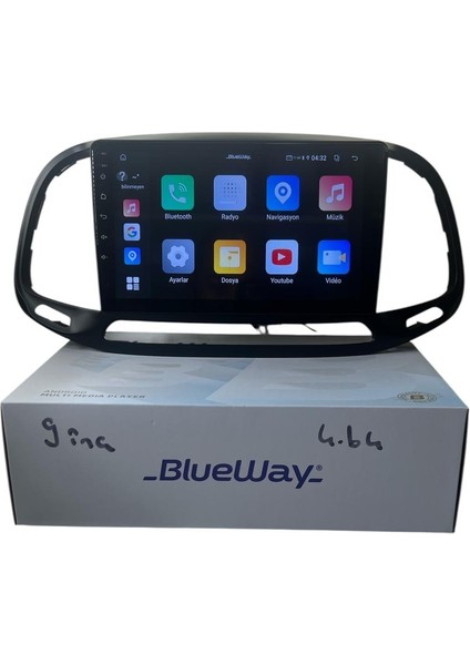 Fiat Doblo 2014-2020 Blueway 4-64 Profesyonel Oem Multimedia