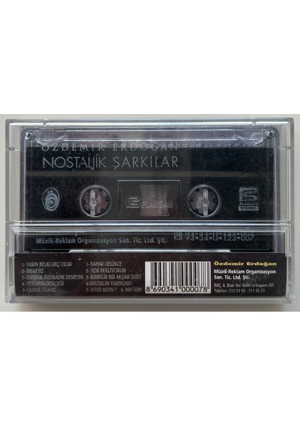 Erdoğan Nostaljik Şarkılar Kaset (Orijinal Dönem Baskı Kaset) fiyatları