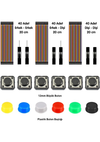 Arduino Set 292 Parça Full Başlangıç Seti( Malzemekutulu )