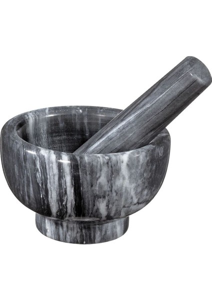 Mörser Mermer Stöslü Baharat ve Pesto Hazırlama 11 cm