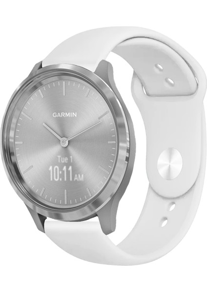 Garmin Vivomove 3 ile Uyumlu Kordon Yumuşak Dokulu Esnek Jel Silikon Kayış