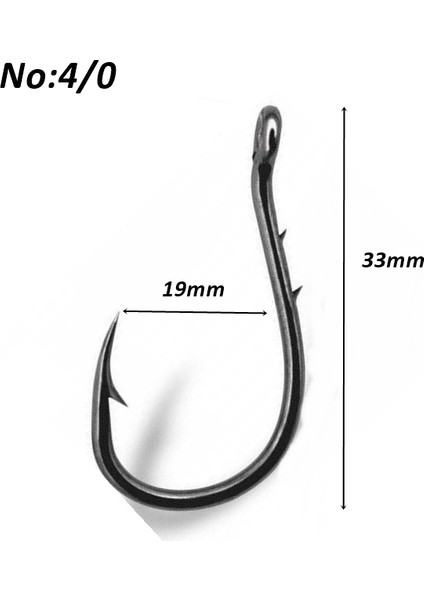 Chinu With Ring Tırnaklı 4/0 No. Delikli Paslanmaz Black Nickel Iğne