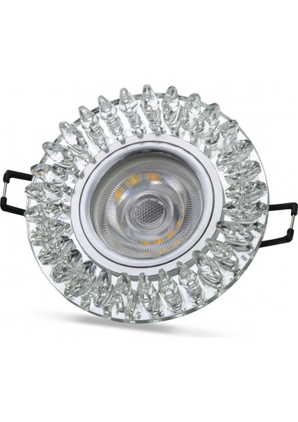 Noas YL65 1727 Troya LED Çerçeveli 4000K Kristal Cam Spot Kasa - Priz ve Anahtar Için Uyumlu Çerçeve