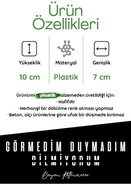 Görmedim Duymadım Bilmiyorum 3 Lü Dekoratif Obje - Biblo - Dekor fiyatları