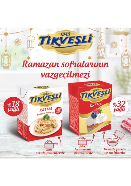 %18 Yağlı Krema 3X200 ML