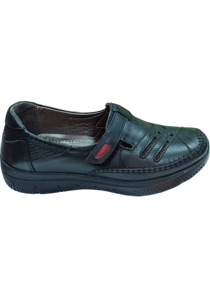 200K. Kadın Siyah (36-40) Deri Comfort Ayakkabı