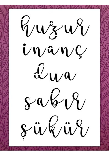 Stencil Sarayi Boyama Şablon Yazı ve Numaralar - 2067 Ölçü 40X60