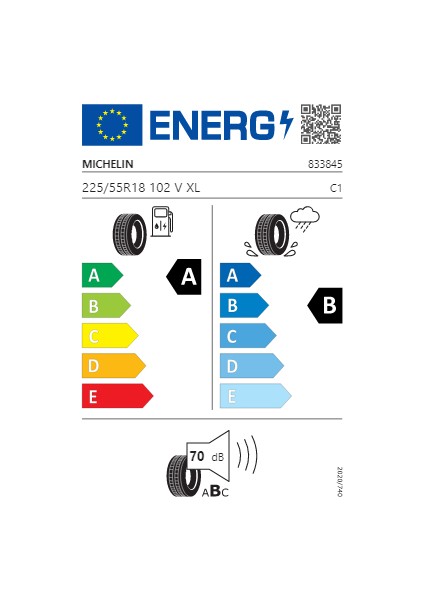 225/55 R18 102V Xl E Primacy Mıchelın Oto Yaz Lastiği (Üretim Yılı: 2024)