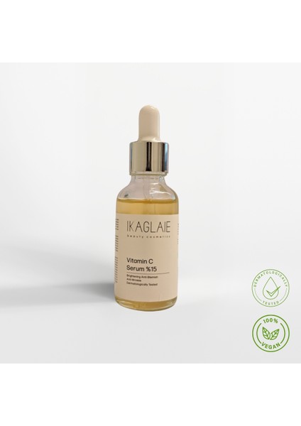 C Vitamini Serum (%15) -Ton Eşitleyici, Yenileyici, Leke Önleyici