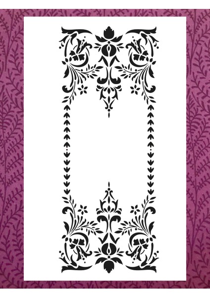 Stencil Sarayi Boyama Şablon Desenler - 2095 Ölçü 40X60