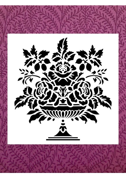 Stencil Sarayi Boyama Şablon Desenler - 2087 Ölçü 60X60