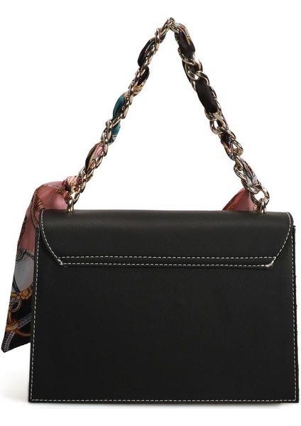 Fular Aksesuarlı Kadın El ve Omuz Çantası