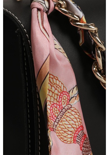 Fular Aksesuarlı Kadın El ve Omuz Çantası