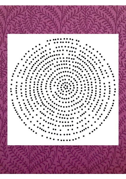 Stencil Sarayi Boyama Şablon Damask Çini Mandala - 2223 Ölçü 80X80