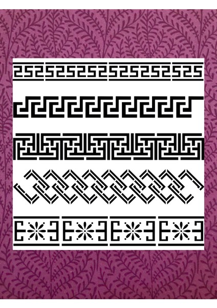 Stencil Sarayi Boyama Şablon Bordür - 2006 Ölçü 60X60