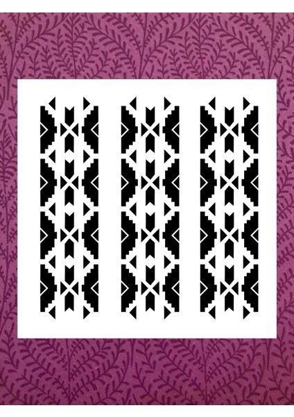 Stencil Sarayi Boyama Şablon Bordür - 2155 Ölçü 80X80