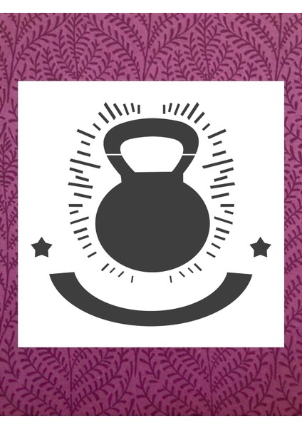 Stencil Sarayi Boyama Şablon Objeler - 2208 Ölçü 30X30