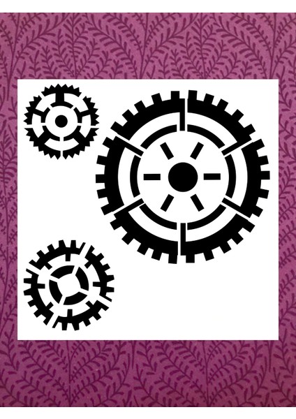 Stencil Sarayi Boyama Şablon Objeler - 2217 Ölçü 80X80