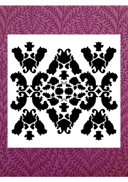 Stencil Sarayi Boyama Şablon Desenler - 2096 Ölçü 40X40