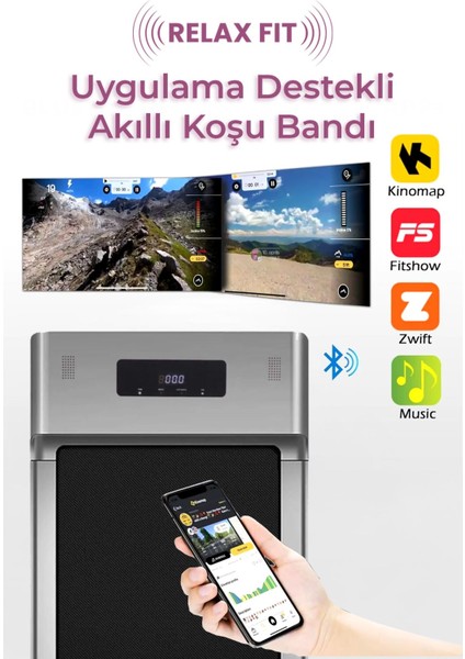 Uzaktan Kumandalı Portatif Yürüme ve Koşu Bandı