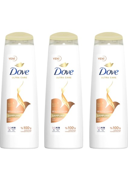 Kuru Saçlar Için Besleyici Şampuan 400 ml x 3 Adet