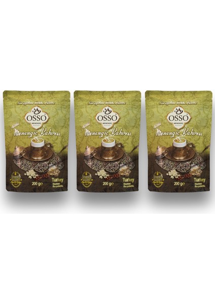 3'lü Menengiç Kahvesi(3x200=600gr)