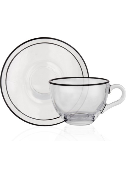 Black Line 12 Parça 6 Kişilik 240 ml Fincan Takımı 9-01110644