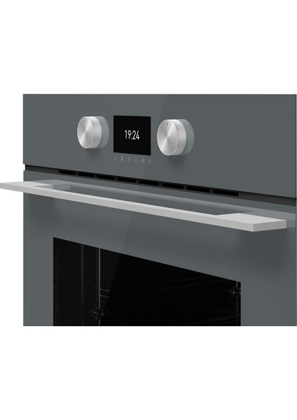 - HLB 8600 ST - Ankastre Multifonksiyonel Dijital Ekranlı Turbo Fırın - Gri Cam - 70 lt - 111000011 fiyatları