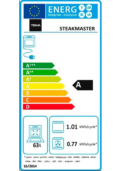 STEAKMASTER Ankastre Multifonksiyonel Dokunmatik Dijital Ekranlı Turbo Fırın Siyah Cam 70 lt 111000026