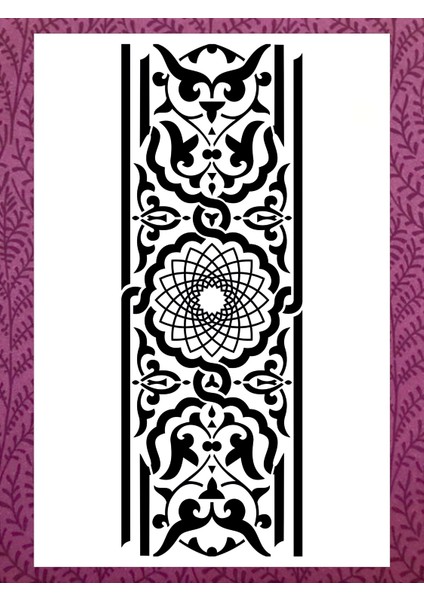 Stencil Sarayi Boyama Şablon Desenler - 2109 Ölçü 80X100