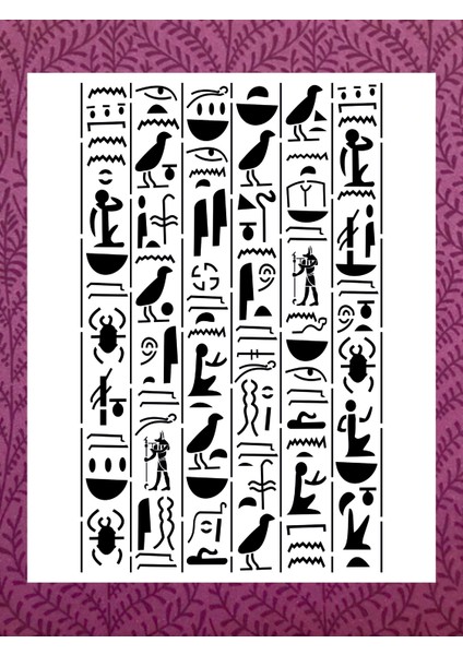 Stencil Sarayi Boyama Şablon Figür - 2196 Ölçü 80X100