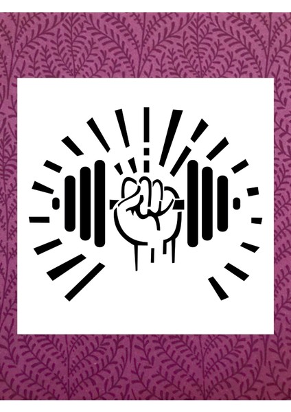 Stencil Sarayi Boyama Şablon Objeler - 2212 Ölçü 50X50