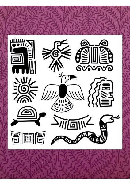 Stencil Sarayi Boyama Şablon Figür - 2199 Ölçü 60X60